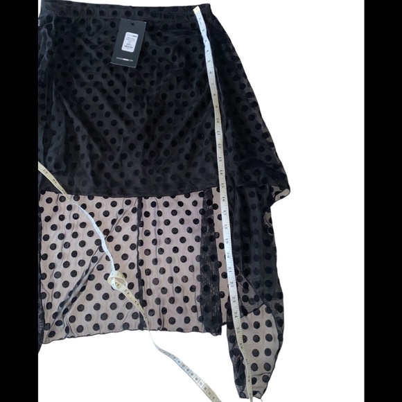 🆕Fashion Nova - Miami vibing mesh tie skirt in black - Picture 7 of 8